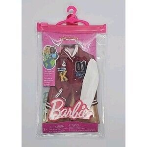 Barbie Fashion Varsity Jacket Shorts and Glasses‎